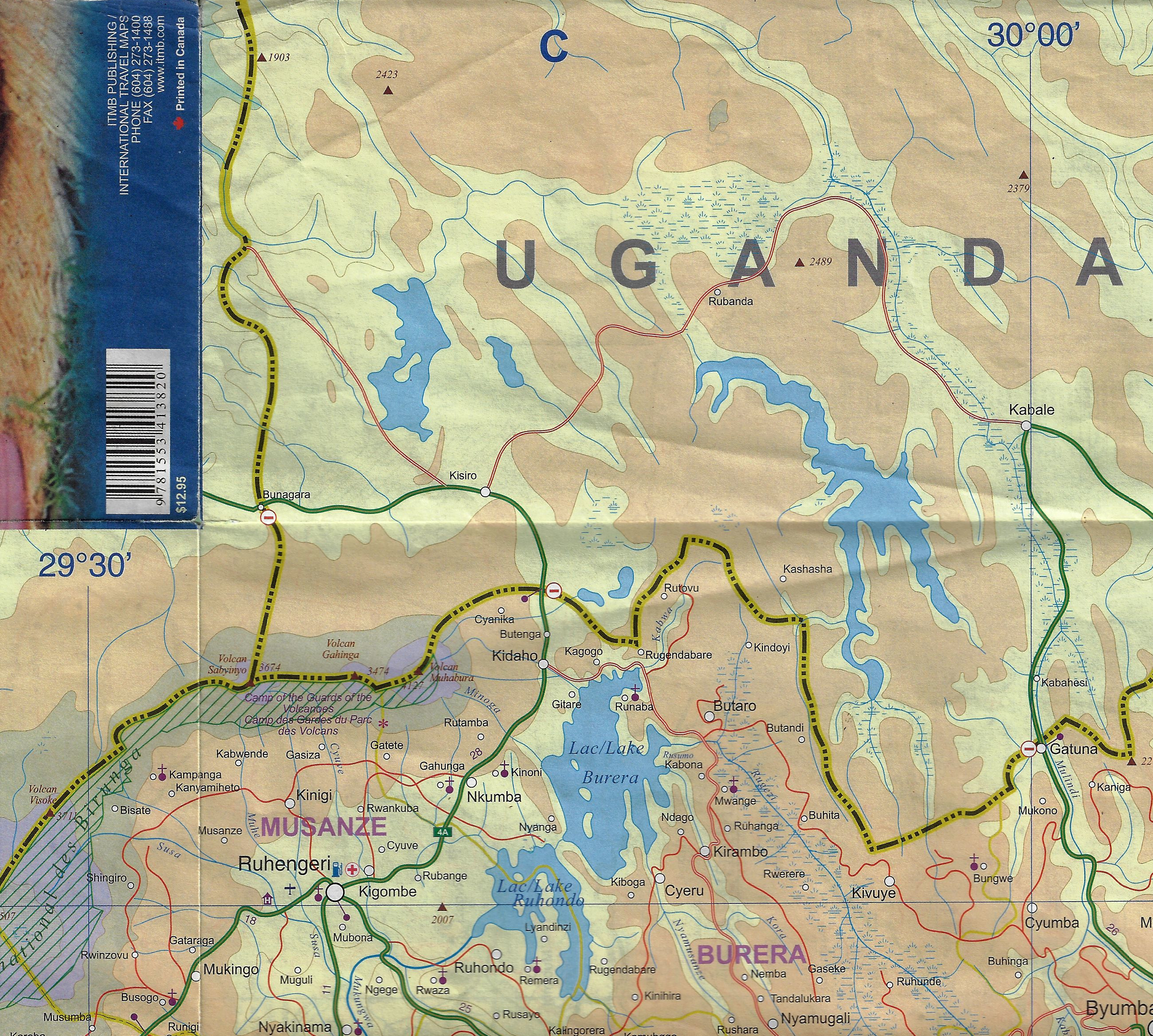 Carte du Rwanda échelle 1/300.000 C1