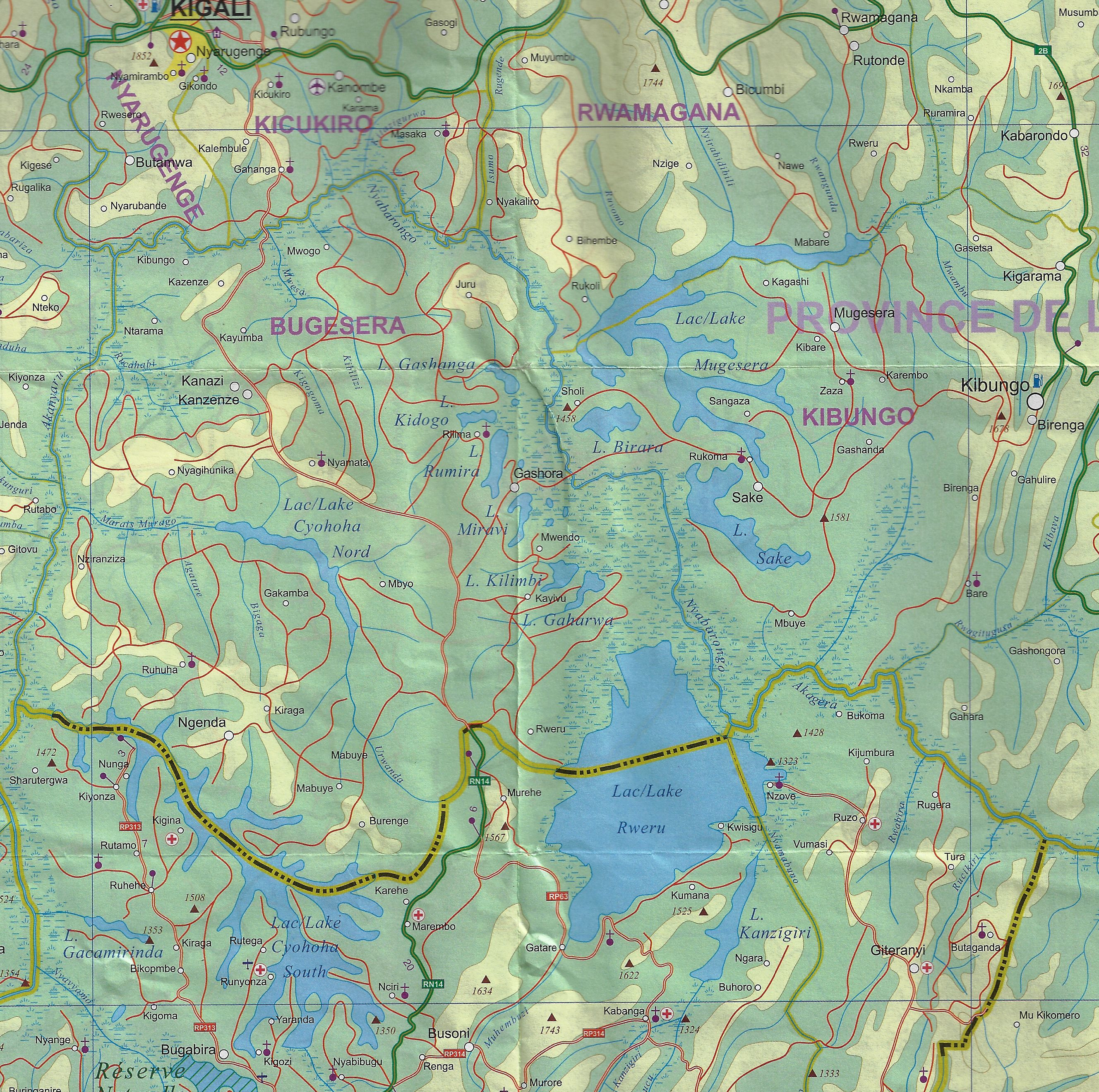 Rwanda Map Scale : 1/300,000 D3